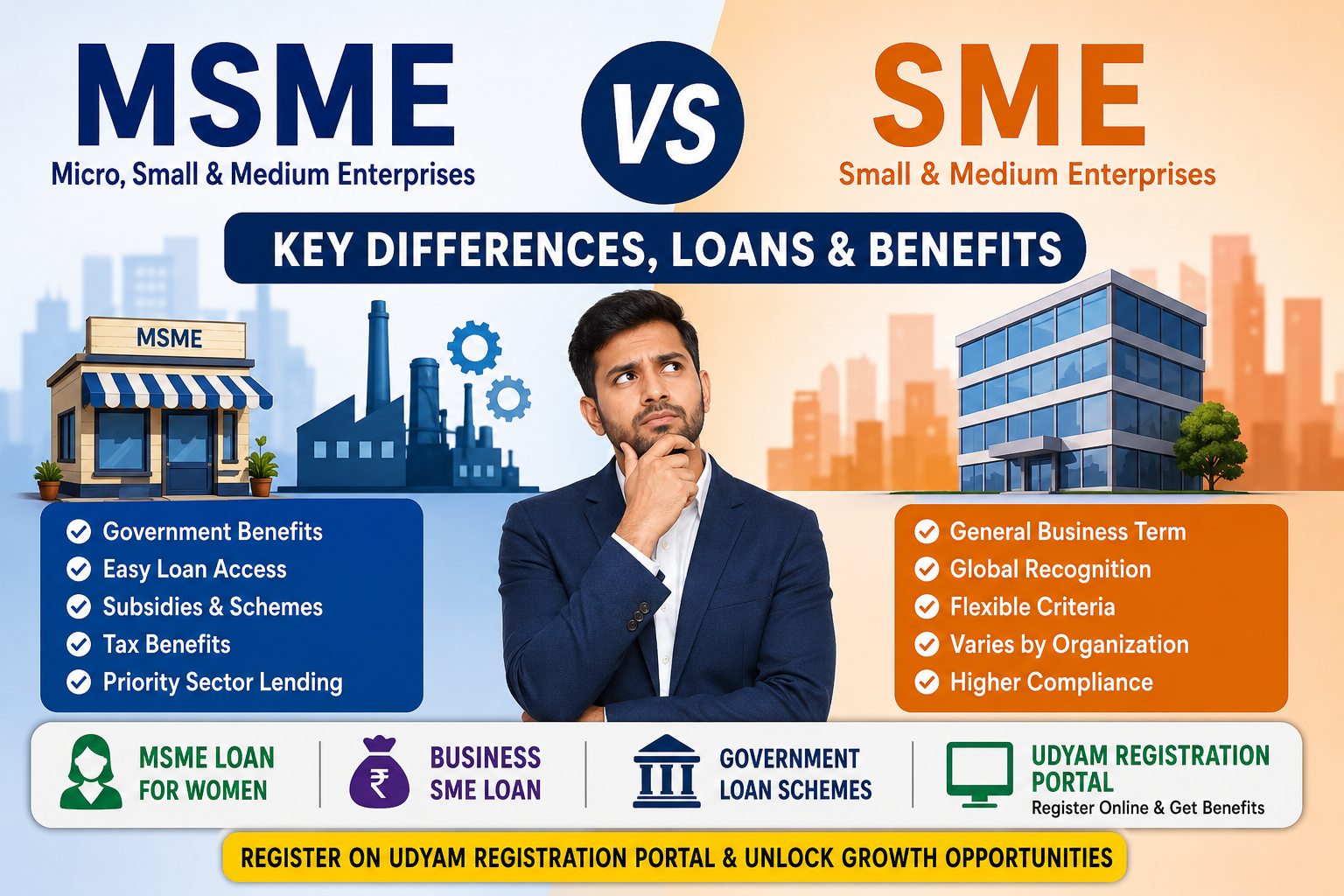MSME vs SME | Key Differences and Benefits | MSME Loan for Women
