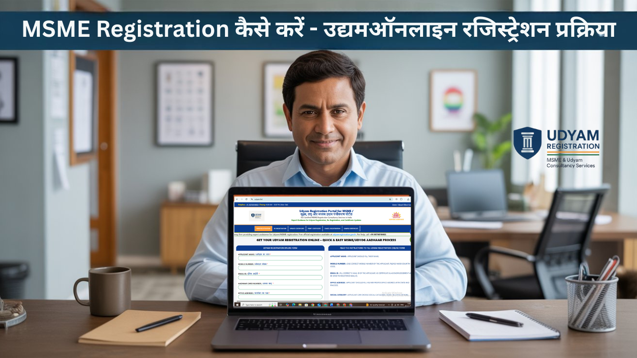MSME Registration कैसे करें | उद्यम रजिस्ट्रेशन प्रक्रिया | MSME सर्टिफिकेट डाउनलोड गाइड