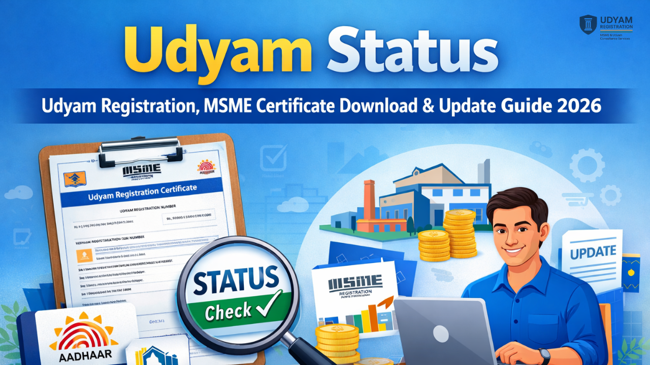 Udyam Status Check | Udyam Registration Certificate Download | MSME Registration Online