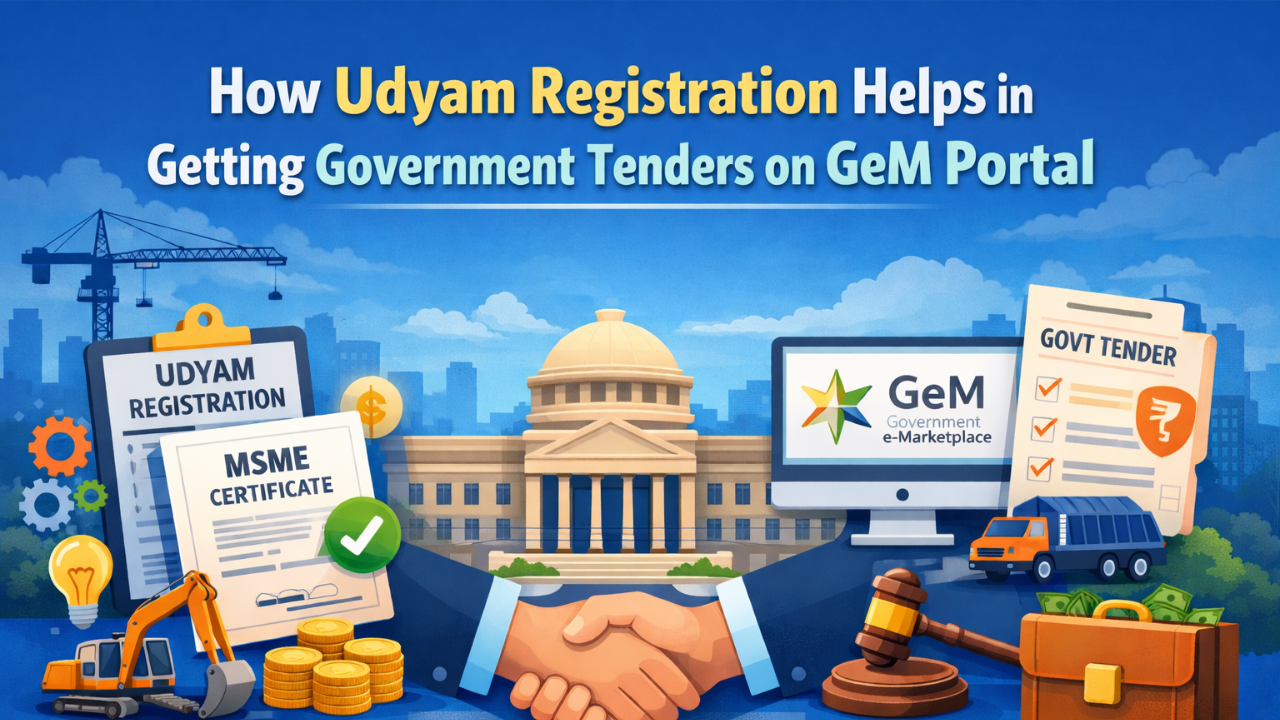 How Udyam Registration Helps in Getting Government Tenders on GeM Portal | MSME Benefits Guide