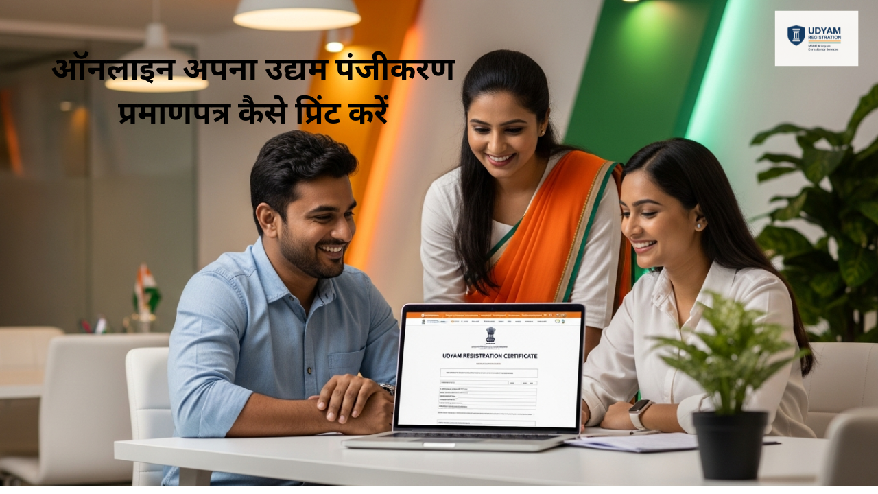 उद्यम पंजीकरण प्रमाणपत्र प्रिंट करें | MSME सर्टिफिकेट डाउनलोड करें | ऑनलाइन Udyam Certificate Guide
